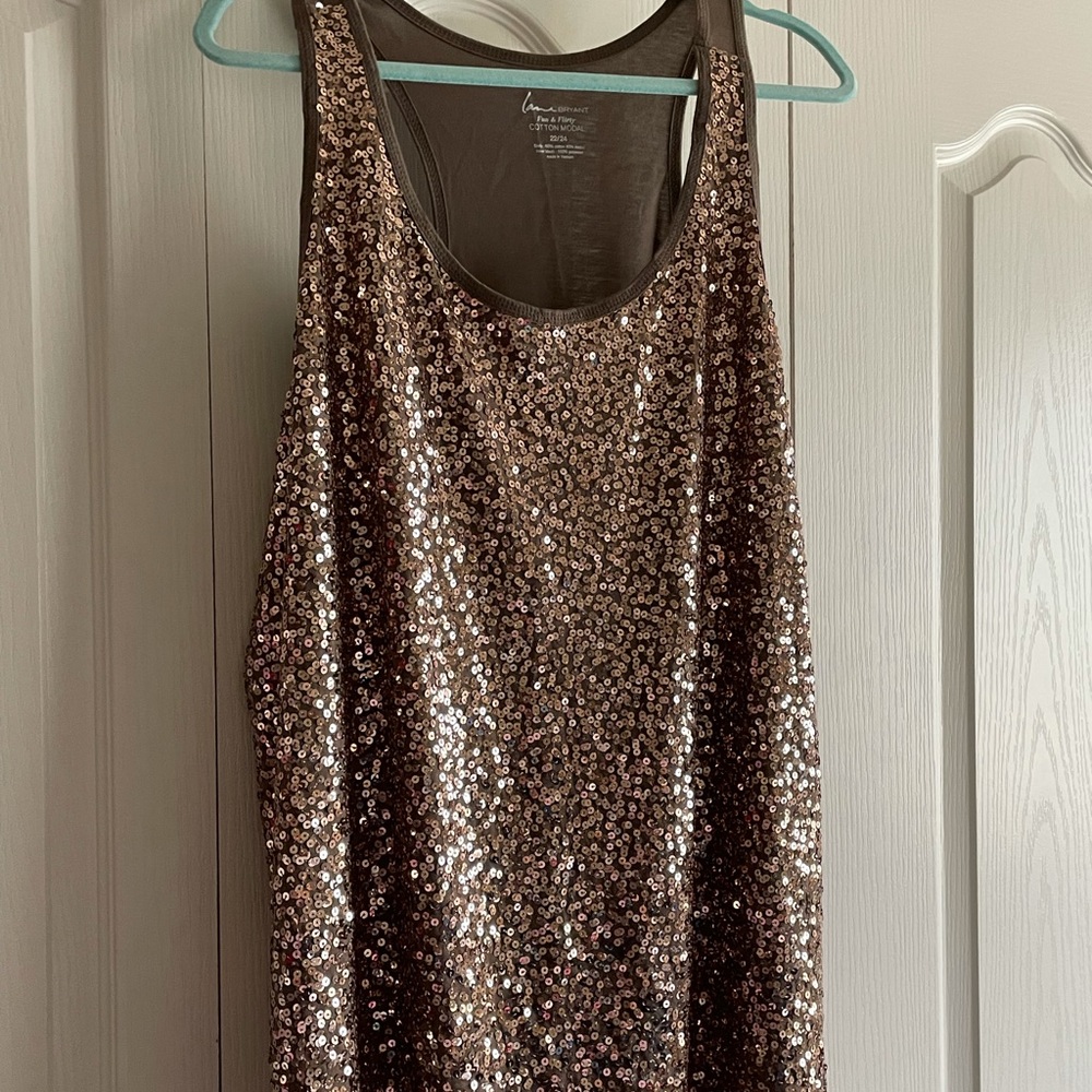 Bronze Sequin Tank
